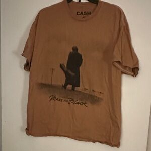 Ash Tan 'Man in Black' Short Sleeve Graphic Tee